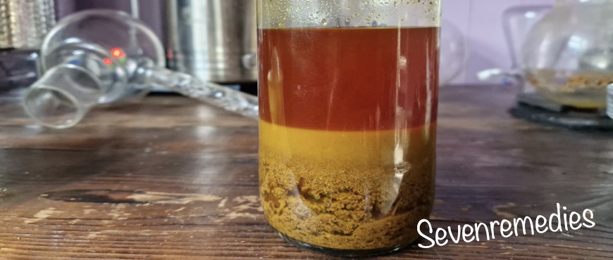 The Spirit Saffron, Mrryh, Aloe menstruum ready for the incubator.